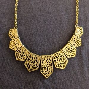 Gold statement necklace